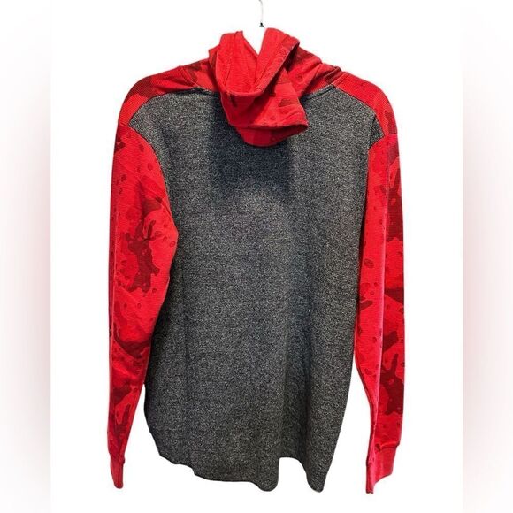 NWT Ecko Unlimited Men's Red and Gray Theal Long Sleeve Hoodie - Size Medium - Picture 2 of 7